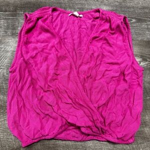 O’Neill Pink Cross Front Tank Top Size Small
